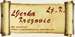 LJerka Krezović vizit kartica